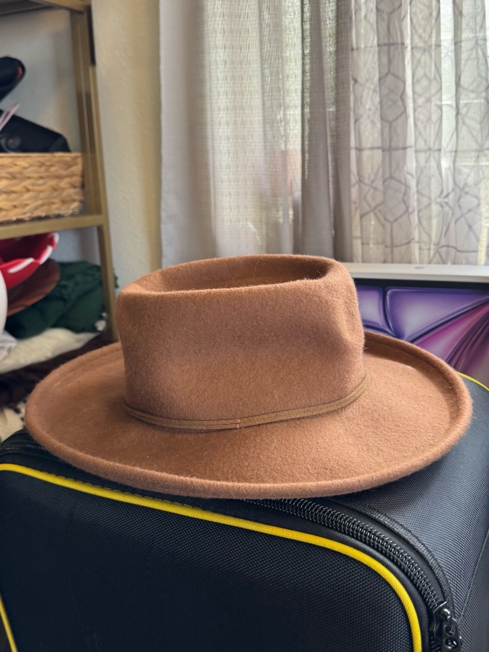 Brown wool fedora hat Target Universal Threads